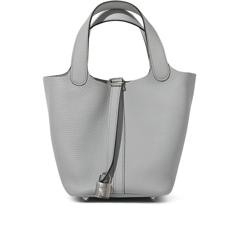 Hermès Bleu Pale Clemence Picotin Lock 18 Palladium Hardware - Image 1
